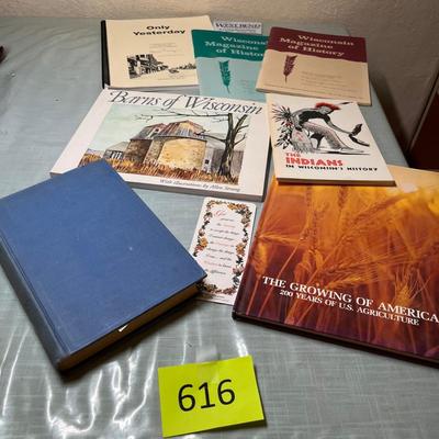 Lot 616 Books on Wisconsin