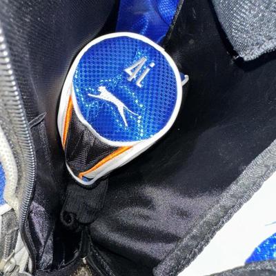 SLAZENGER GOLF CLUBS AND BAG