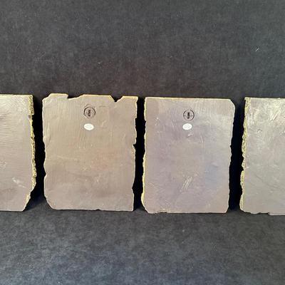 Lot 184. 5pc Cast Resin Wall Decor