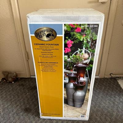 NEW HAMPTON BAY CERAMIC WATER FOUNTAIN