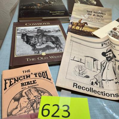 Lot 623 Books on Cowboys