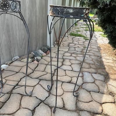 3 METAL PLANT STANDS