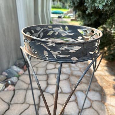 3 METAL PLANT STANDS
