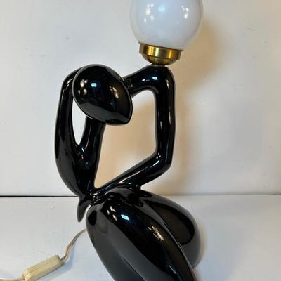 Lot 195. Vintage Black Lamp