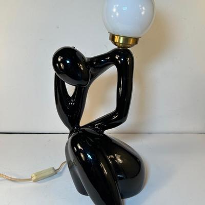 Lot 195. Vintage Black Lamp