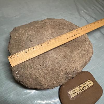 Lot 642 Native American maize grinding stone