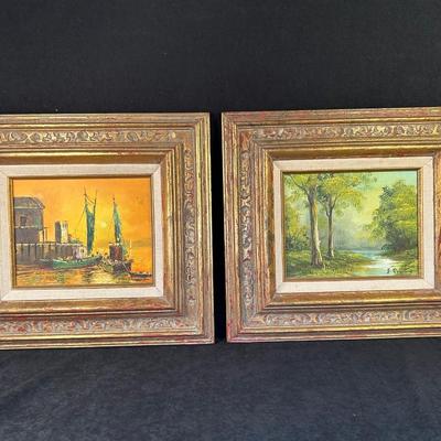 Lot 196. Pair of Oil Paintings