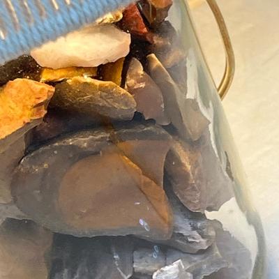 Lot 646 Lamp with rock samples