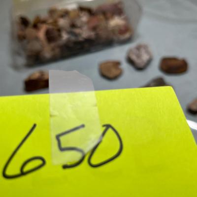 Lot 650 Tub of rock samples