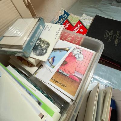 Lot 657 Large lot of office supplies & greeting cards