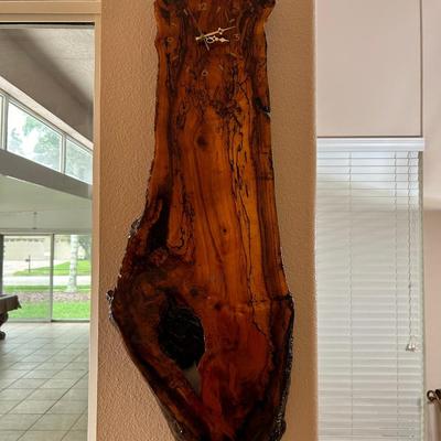 Lot 202. Live Edge Clock