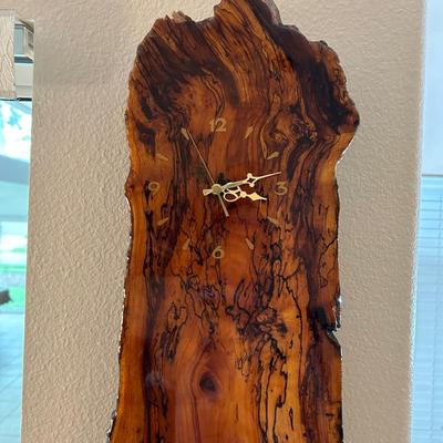 Lot 202. Live Edge Clock