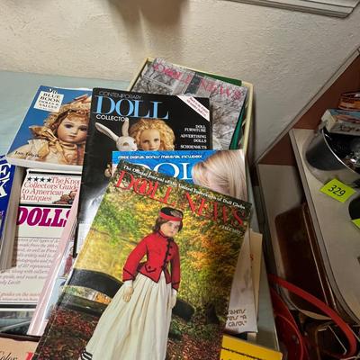 Lot 665 Doll reference books & magazines