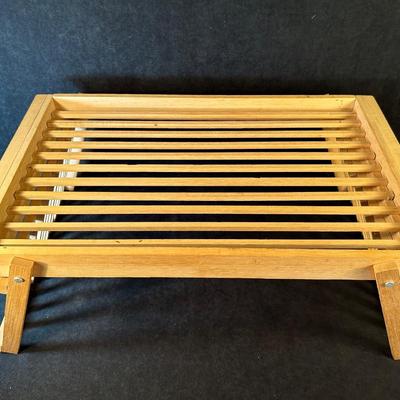 Lot 206. Slotted Wooden Bed Tray