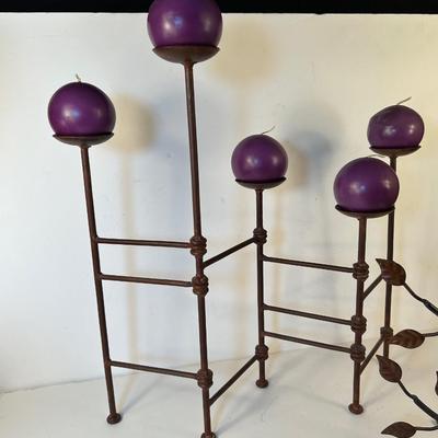 Lot 211 Candle Stands w/Candles