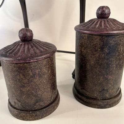 Lot 216. Metal Bath Counter Pieces