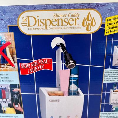 Lot 224. Shower Caddy & Soap Dispenser