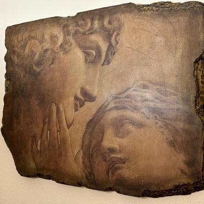 Lot 231. Faux Stone wall decor