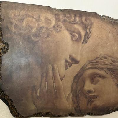 Lot 231. Faux Stone wall decor