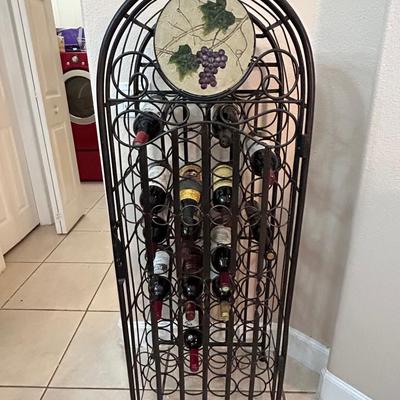 Lot 232. Metal Wine Rack
