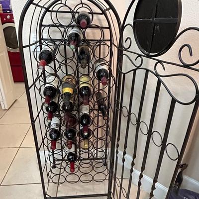Lot 232. Metal Wine Rack