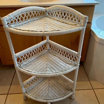 Lot 237. White Corner Shelf