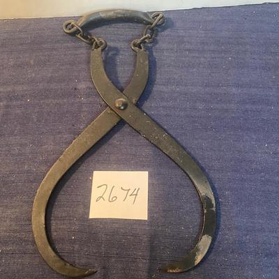 Vintage Ice Block Tongs