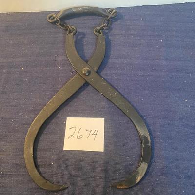 Vintage Ice Block Tongs