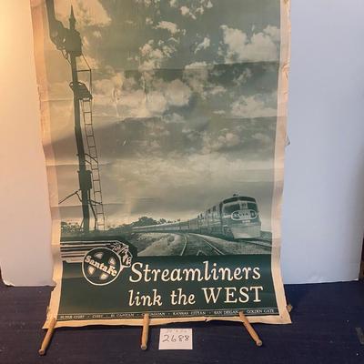 Vintage Santa Fe Streamliner Poster