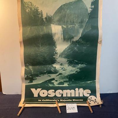 Vintage Santa Fe Yosemite Poster