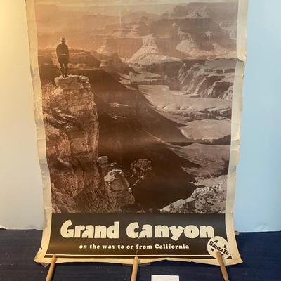 Vintage Santa Fe Grand Canyon Poster