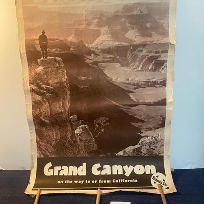 Vintage Santa Fe Grand Canyon Poster