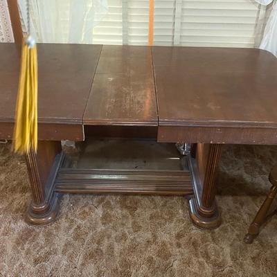 Vintage Dining Room Table with 4 Chairs