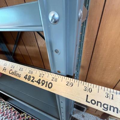 Lot 726 Metal book shelf