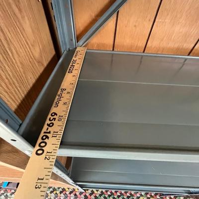 Lot 726 Metal book shelf