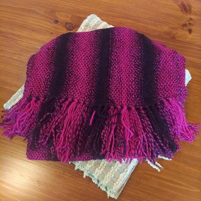 Pier 1 Imports Throw and Handmade Wrap (P-BBL)