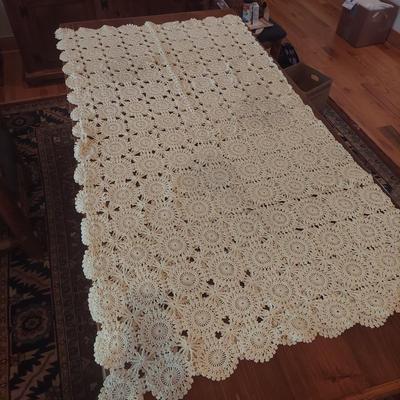 Crochet Blanket and Arts and Craft Throw Pillow (P-BBL)