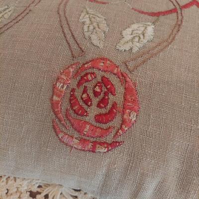 Crochet Blanket and Arts and Craft Throw Pillow (P-BBL)