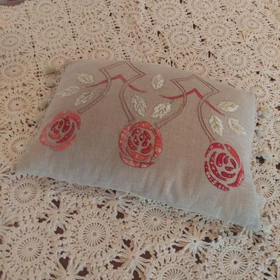 Crochet Blanket and Arts and Craft Throw Pillow (P-BBL)