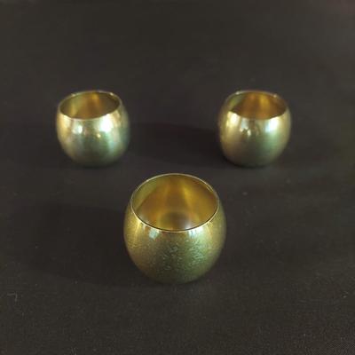 Three Tiffany & Co Sterling Silver Sake/Shot Glasses (DR-BBL)