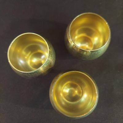 Three Tiffany & Co Sterling Silver Sake/Shot Glasses (DR-BBL)