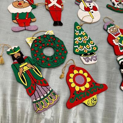 Lot 745 Wood home made ornaments