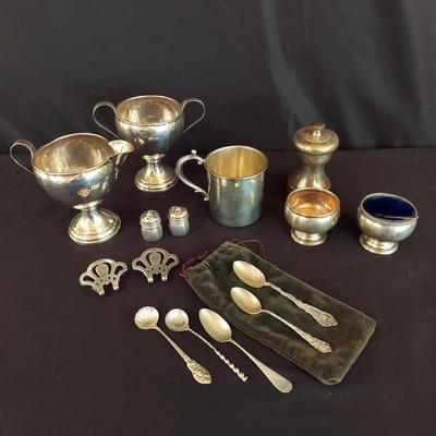 Sterling Silver Cream & Sugar Bowls, Salt & Pepper Shakers, & More Serveware (DR-BBL)