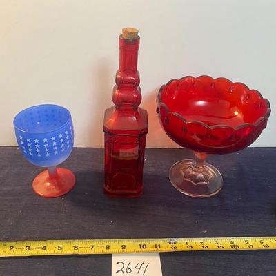 Red Glass Lot