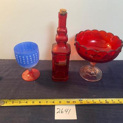Red Glass Lot