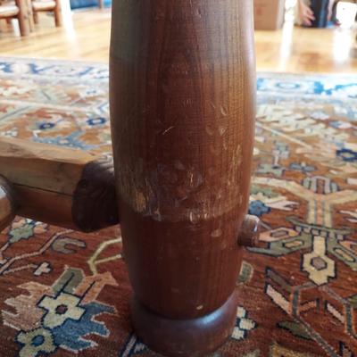 Custom Built Log Cabin Style Dining Table & Chairs by Lang Hornthal (DR-BBL)