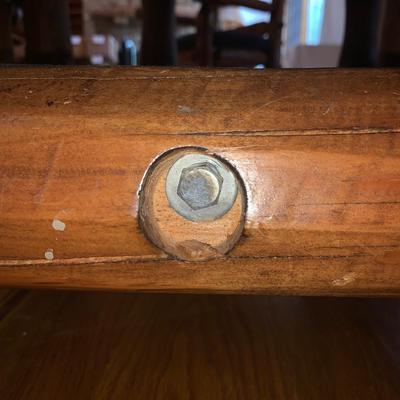 Custom Built Log Cabin Style Dining Table & Chairs by Lang Hornthal (DR-BBL)