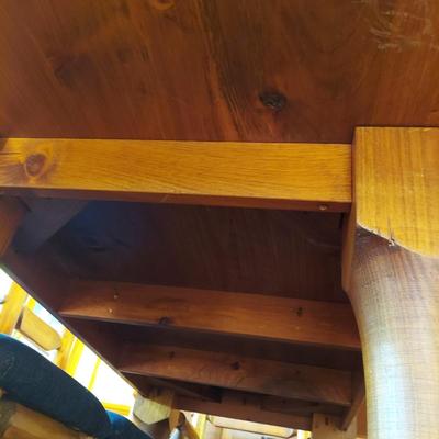 Custom Built Log Cabin Style Dining Table & Chairs by Lang Hornthal (DR-BBL)