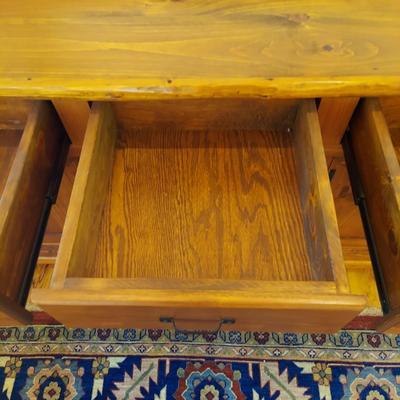 Custom Built Log Cabin Style Buffet by Lang Hornthal (DR-BBL)