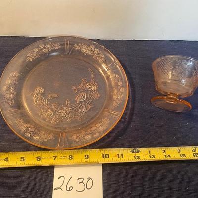 Vintage Pink Depression Glass